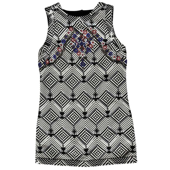 NWT NEW ROMANTICS Free‎ People Womens Size XS Aztec Beaded Mini Dress $168 - Picture 10 of 16